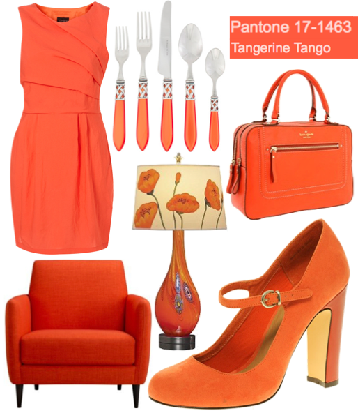 The only couture tangerine wedding dress we could find